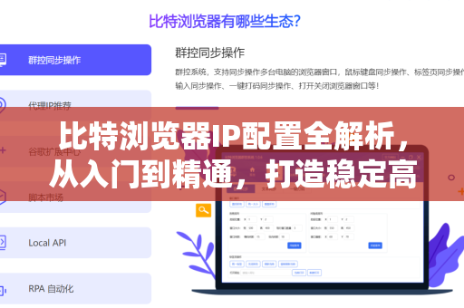 比特浏览器IP配置全解析，从入门到精通，打造稳定高效的浏览环境