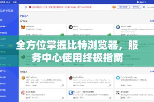 全方位掌握比特浏览器，服务中心使用终极指南