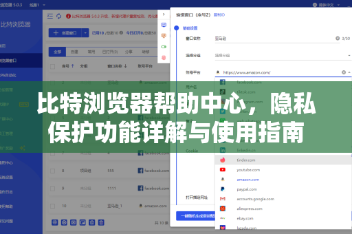 比特浏览器帮助中心，隐私保护功能详解与使用指南